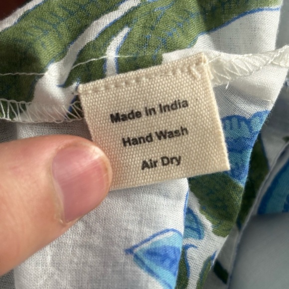 SZ Blockprints Shopbop Jodhpur floral block print cotton midi dress medium NWT - Picture 12 of 16